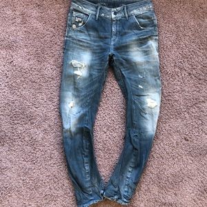 G-Star Arc loose tapered Jeans vintage destroyed